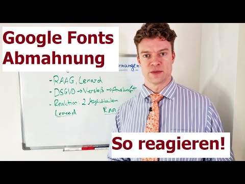 Google Fonts Abmahnung - Wie Sie richtig reagieren (2 Möglichkeiten)